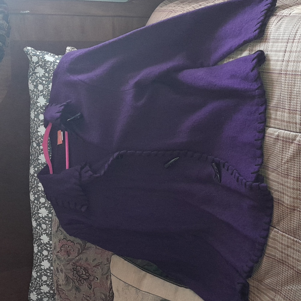 🌺HEARTS of PALM PURPLE WOOL Sweater